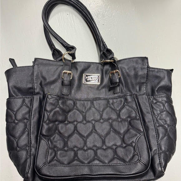 Betsey Johnson Handbags - Betsey Johnson Over the Shoulder Bag Black